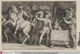 [Marcus Furius Camillus kommt in Rom an, um mit den Galliern zu verhandeln; Marcus Furius Camillus Arriving in Rome to Negotiate with the Gauls]