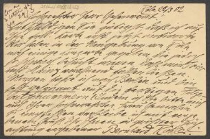Brief an Ludwig Strecker  und B. Schott's Söhne : 22.03.1902