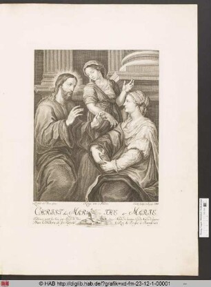 Christ chez Marthe et Marie.