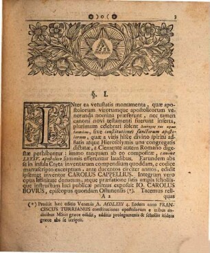 Diss. hist. theol. de constitutionibus apostolicis vulgo dictis
