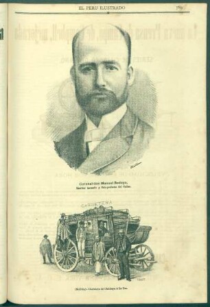 [Retrato de] Coronel don Manuel Bedoya. : Escritor tarmeño y Sub-prefecto del Callao.