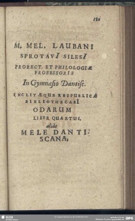 ... Odarum Liber Quartus ...