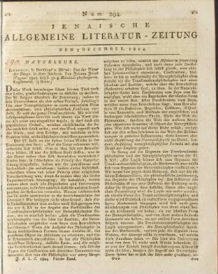 Num. 294. Den 8. December 1804