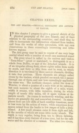 Chapter XXXIII. The Aru Islands. - Physical geography and aspects of nature