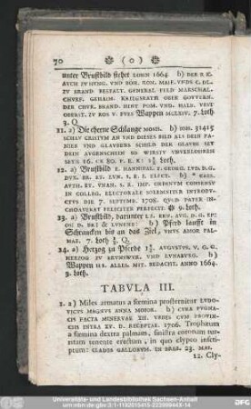 Tabula III.