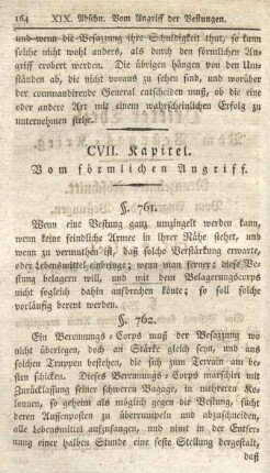 CVII. Kapitel. Vom förmlichen Angriff.