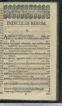 Indiculus Rerum