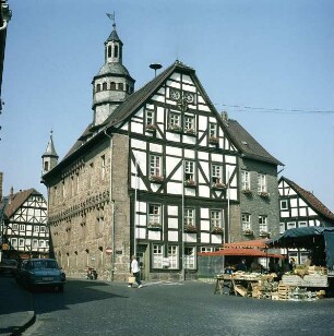 Treysa. Rathaus. Ansicht des Rathauses von Süd-Osten