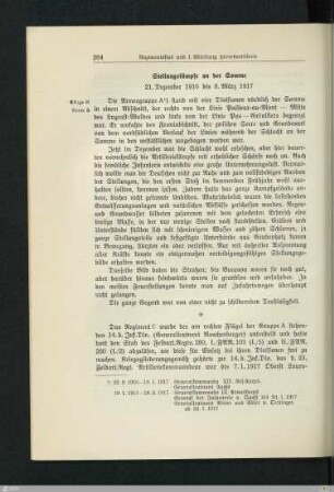 Stellungskämpfe an der Somme