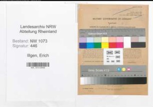Entnazifizierung Erich Illgen , geb. 11.05.1905 (Installateur)