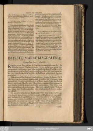 In Festo Mariae Magdalenae, Evangelium Lucae 7, 36. ad fin.