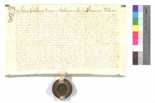 Antoni Schelhamer, Hofschreiner zu Ellwangen, verkauft an Johan August Högg eine Behausung um 845 Gulden.