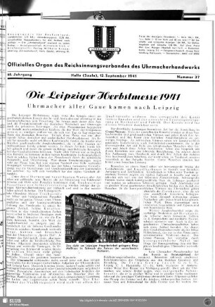 Die Leipziger Herbstmesse 1941
