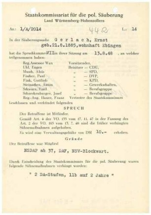 Gerlach, Ernst