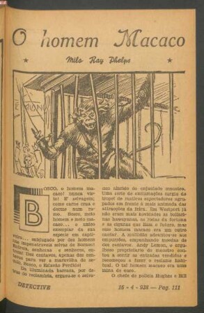 O homem macaco : [Novella completa]