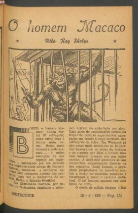 O homem macaco : [Novella completa]