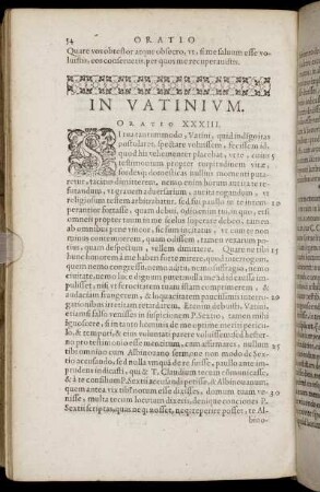 In Vatinium. Oratio. XXXIII.