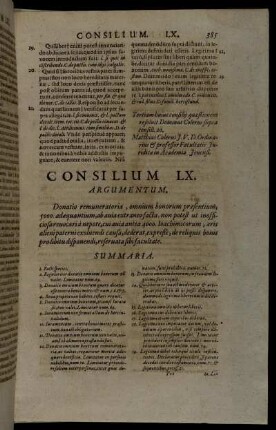 Consilium LX.