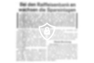 Bei [Name maskiert] wachsen die Spareinlagen