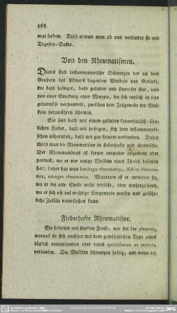 Von den Rheumatismen