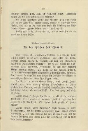 Fünfundfünfzigstes Kapitel. An den Stufen des Thrones