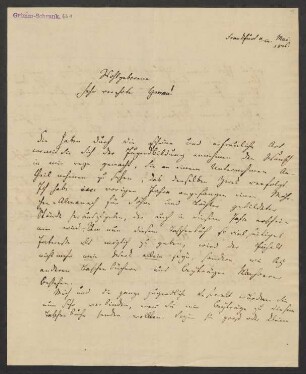 Brief an Jacob Grimm und Wilhelm Grimm : 05.1826