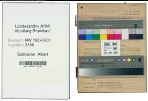 Entnazifizierung Albert Schneider , geb. 06.12.1896 (Pflastermeister)