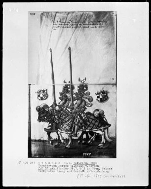 Turnierbuch Herzog Wilhelms 4. — Turnier am 25. Juli 1515 in Wien, Folio 57-58