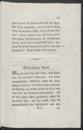 Siebenzehnter Brief