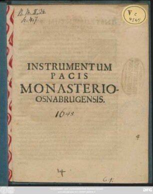 Instrumentum Pacis Monasterio-Osnabrugensis