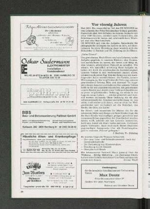 Vor vierzig Jahren