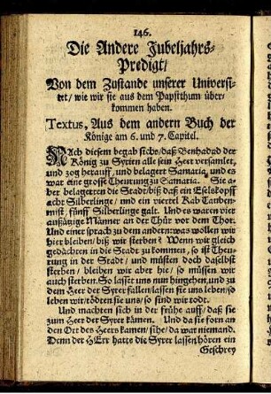 Die Anderer Jubeljahres-Predigt.