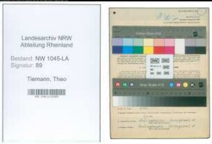 Entnazifizierung Theo Tiemann , geb. 12.06.1896 (Beamter)