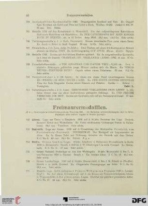 Freimaurermedaillen (Nr. 712-800)
