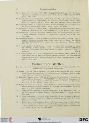 Freimaurermedaillen (Nr. 712-800)
