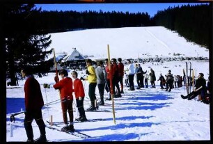 Oberried: Skiläufer am Skilift