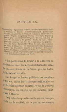Capítulo XX. Costumbres. - Aprobación de actas. - ...