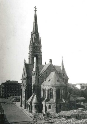 Dresden-Neustadt. Martin-Luther-Kirche. Ansicht von Südosten