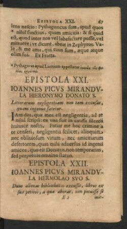Epistola XXI. - XXX.