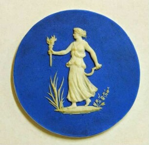Plakette mit dem Relief der Ceres