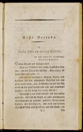 Erste Periode.