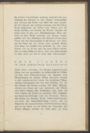 Emek Jisreel in der jüdischen Geschichte
