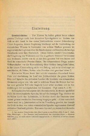 Die romanischen Ortsnamen des Kantons St. Gallen