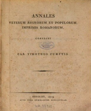 Annales veterum regnorum et populorum