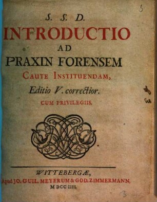 Introductio ad praxin forensem caute instituendam