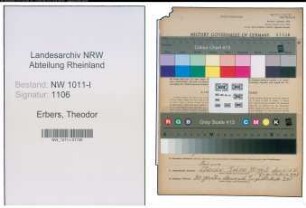 Entnazifizierung Theodor Erbers , geb. 07.08.1887 ()