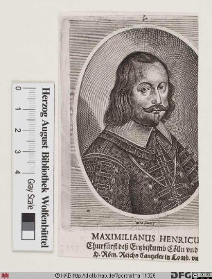Bildnis Maximilian Heinrich (von Bayern), 1650-88 Kurfürst u. Erzbischof von Köln