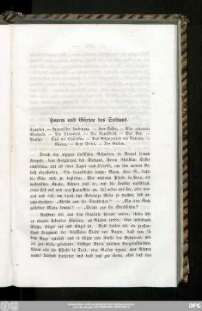 Harem und Gärten des Sultans.