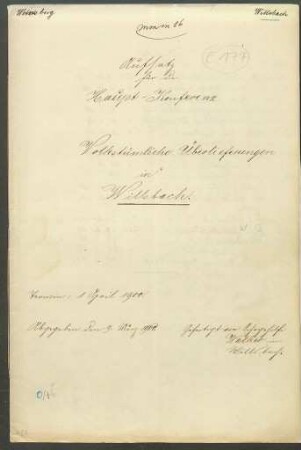 Konferenzaufsatz Willsbach, Obersulm, Kr. Heilbronn OA Heilbronn IV (vormals Weinsberg)