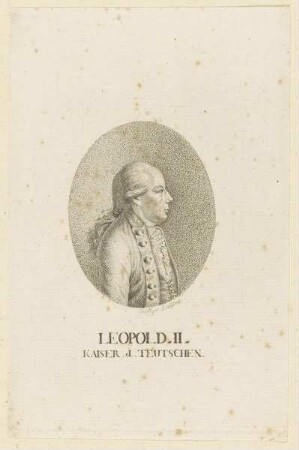 Bildnis des Leopold II. Kaiser d. Teutschen